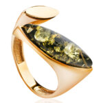 Liberty Green Amber Ring