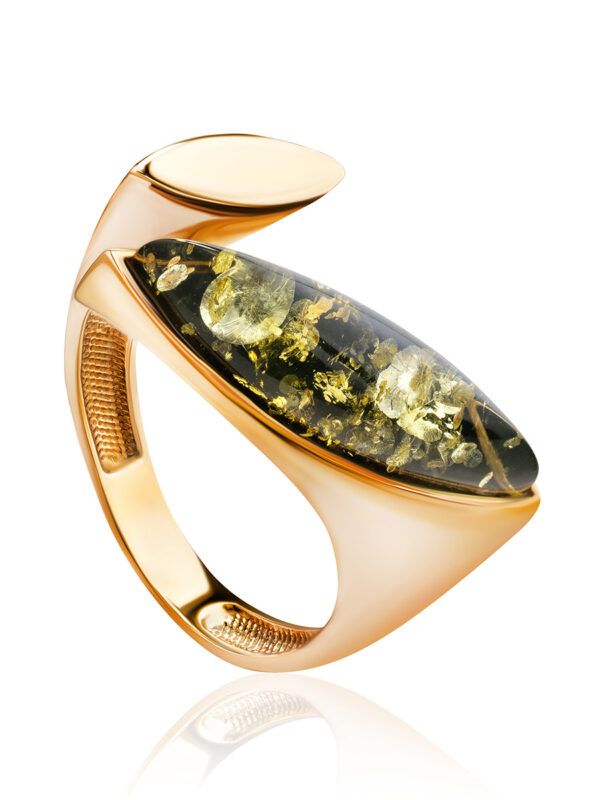 Stylish-open-ring-Liberty-with-green-amber-3.jpeg Liberty Green Amber Ring