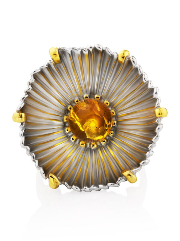 Volumetric-ring-made-of-silver-with-gilding-3.jpg Volumetric Ring made of Silver with Amber Phlox