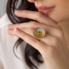Volumetric-ring-made-of-silver-with-gilding-4.jpg Volumetric Ring made of Silver with Amber Phlox