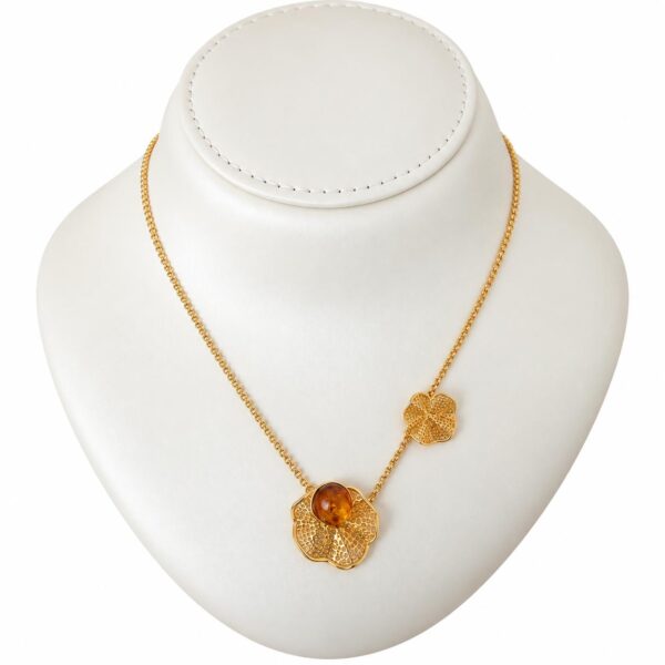 WhatsA1.jpeg Floral Baltic Amber Necklace