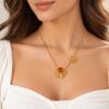 WhatsA2.jpeg Floral Baltic Amber Necklace