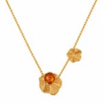 Floral Baltic Amber Necklace