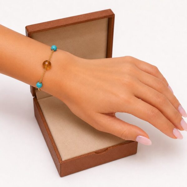 Amber&Turquoise Bracelet
