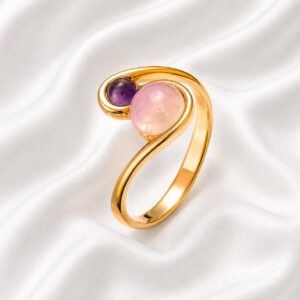 ampink.jpeg Blush Quartz&Amethyst Ring