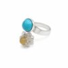 ast.jpeg Amber and Turquoise Stone Ring