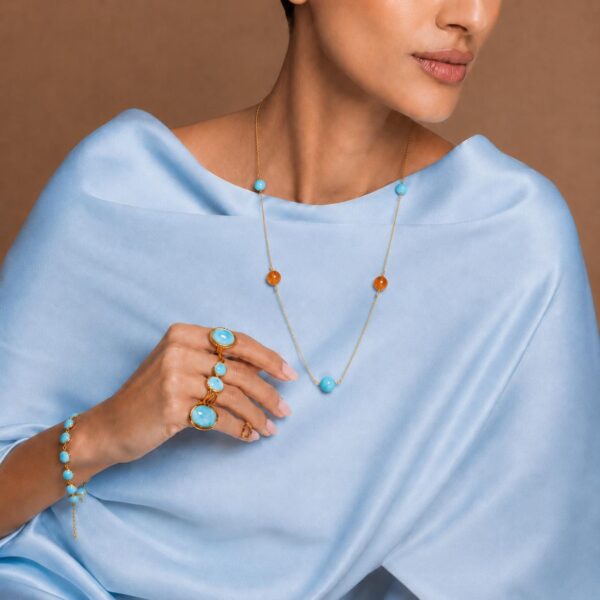 Amber&Turquoise Harmoney Necklace