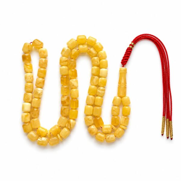 bar15.jpeg Natural Baltic Amber Misbah 33g 72Beads 8X10mm