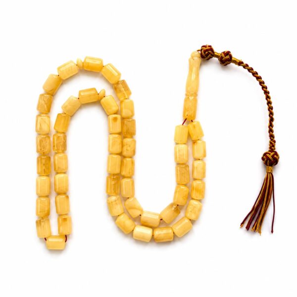 Natural Baltic Amber Misbah 23g 48Beads 8X11mm