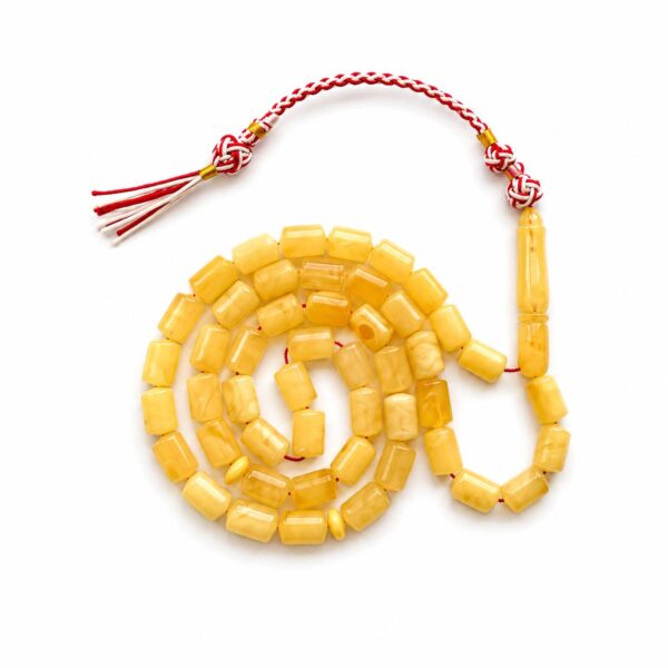 bar20.jpeg Natural Baltic Amber Misbah 20g 48Beads 7X10mm