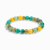 Malachite & Yellow Agate 'Perseverance' Bracelet