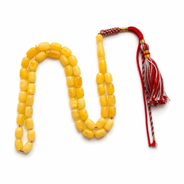 cap10.jpeg Natural Baltic Amber Misbah 23g 48Beads 7X11mm