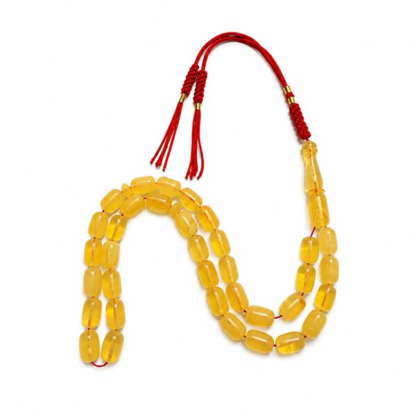 cap2.jpeg Natural Baltic Amber Misbah 17g 35Beads 7X11mm