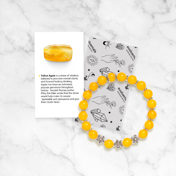 card-stock-br-0085_1445x.png Yellow Agate 'Sunshine' Bracelet