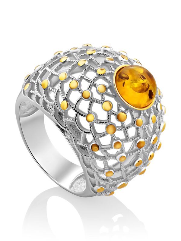 effektnoe_obyemnoe_koltso_pautinka_iz_serebra_i_naturalnogo_yantarya1.jpg Volumetric Natural Amber Ring