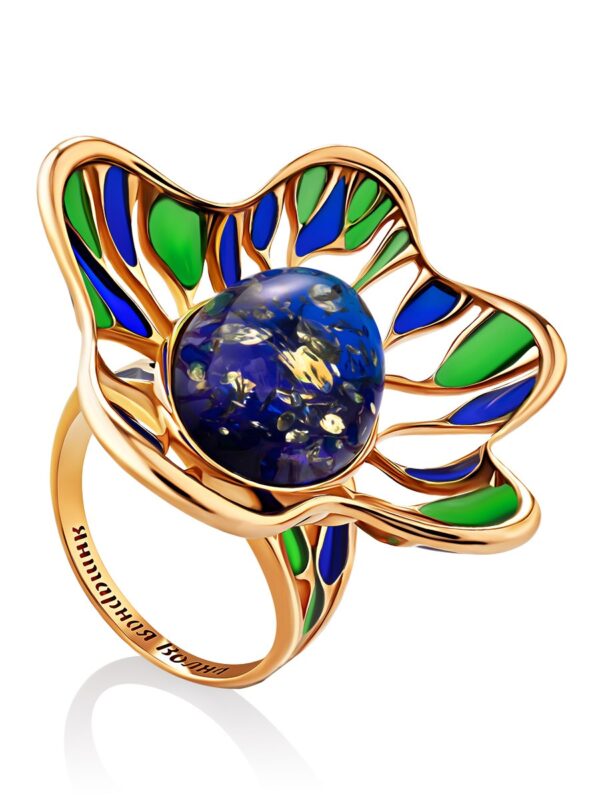 ekstravagantnoe_koltso_verona_iz_pozolochennogo_serebra_s_emalyu_ukrashennoe_yantaryem1.jpg Verona Enamel Ring Decorated with Amber