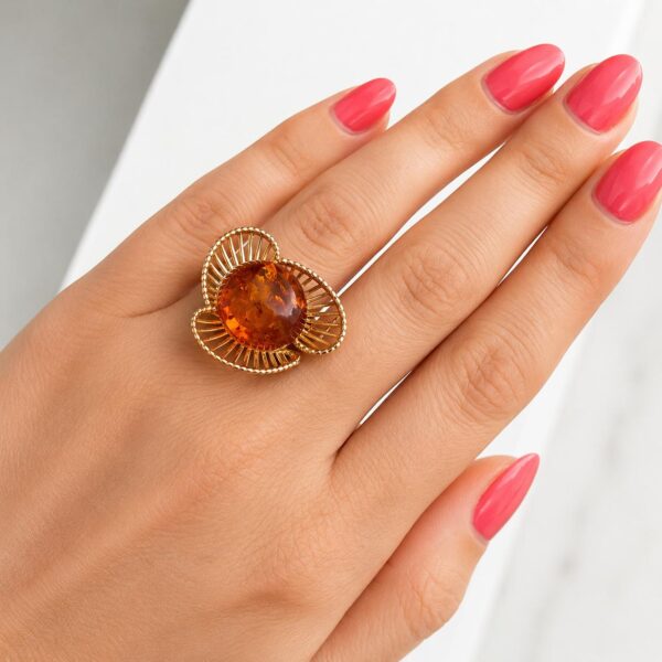 Amber Radiance Ring