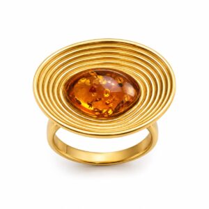 fan4.jpeg Amber Halo Statement Ring
