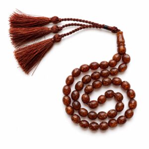 gber.jpeg Antique German Amber Misbah 23g 33Beads 8X10mm