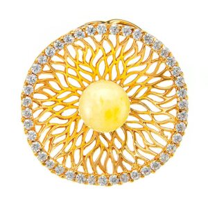 izyskannyy_kulon_iz_zolochyennogo_serebra_s_tsirkonami_i_yantaryem_venera1.jpg Exquisite Pendant with Crystals and Amber
