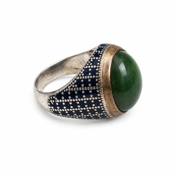 Royal Jade Cushion Rings