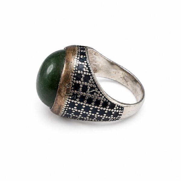 Royal Jade Cushion Rings