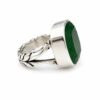 Royal Jade Cushion Rings
