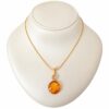 kor44.jpeg Halo Baltic Amber Necklace