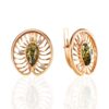 Green Amber Earrings
