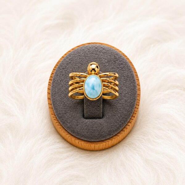 lar10.jpeg Ocean Weave Larimar Rings