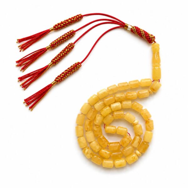 last.jpeg Natural Baltic Amber Misbah 25g 48Beads 8X11mm