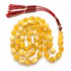 mno1.jpeg Natural Baltic Amber Misbah 43g 55 Beads 10X12mm