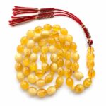 Natural Baltic Amber Misbah 43g 55 Beads 10X12mm