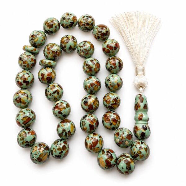 moza.jpeg Mosaic Amber Misbah 45g 33 Beads 13mm