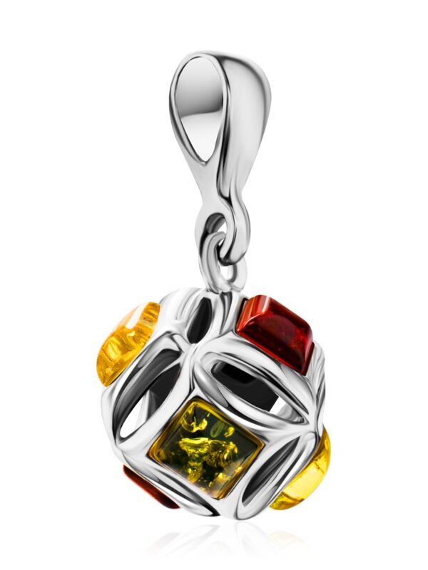 multi1.jpg Bright Pendant Decorated with Mixed Colour Amber