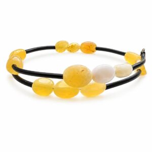 nat4.jpeg Golden Petals Amber Bracelets