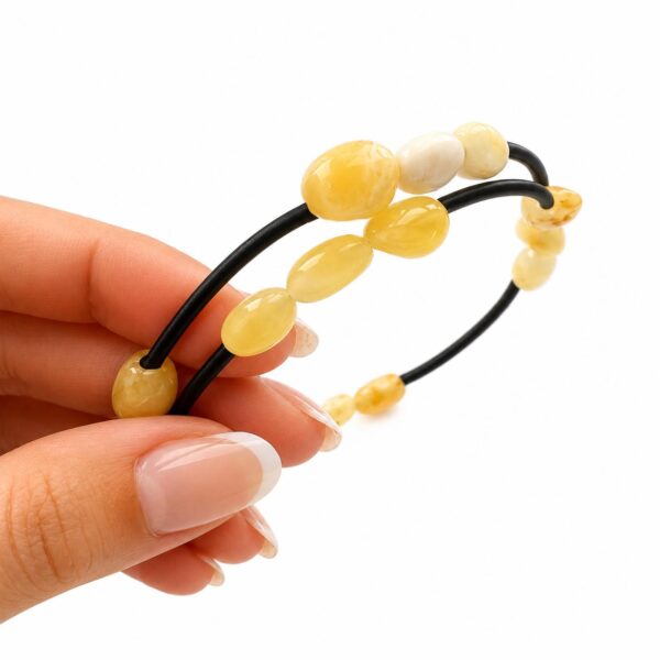 Golden Petals Amber Bracelets