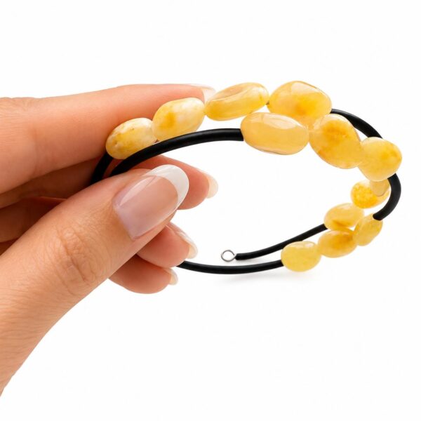 Golden Petals Amber Bracelets