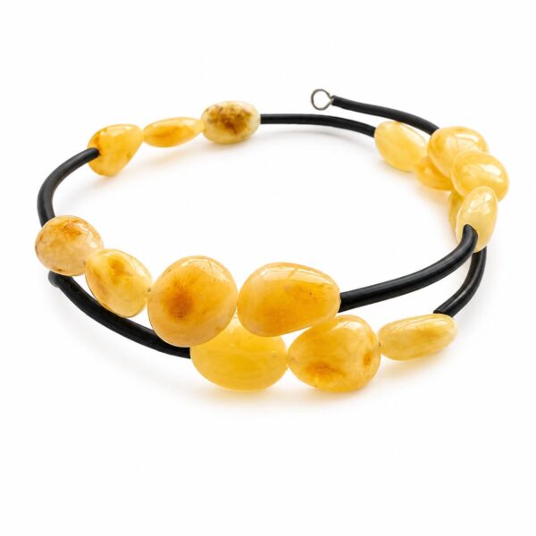 Golden Petals Amber Bracelets