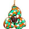 Enamel & Baltic Amber Pendants
