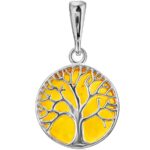 Tree of Life Amber Pendant