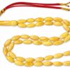 pin11.jpeg Natural Baltic Amber Misbah 28g 47beads 7X17mm