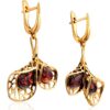 red10.jpg Cherry-colored Amber Earrings