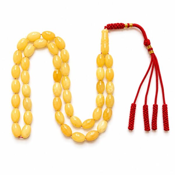 sal10.jpeg Natural Baltic Amber Misbah 23g 45Beads 7X12mm