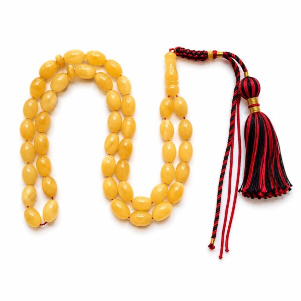 sal4.jpeg Natural Baltic Amber Misbah 23g 45Beads 8X12mm