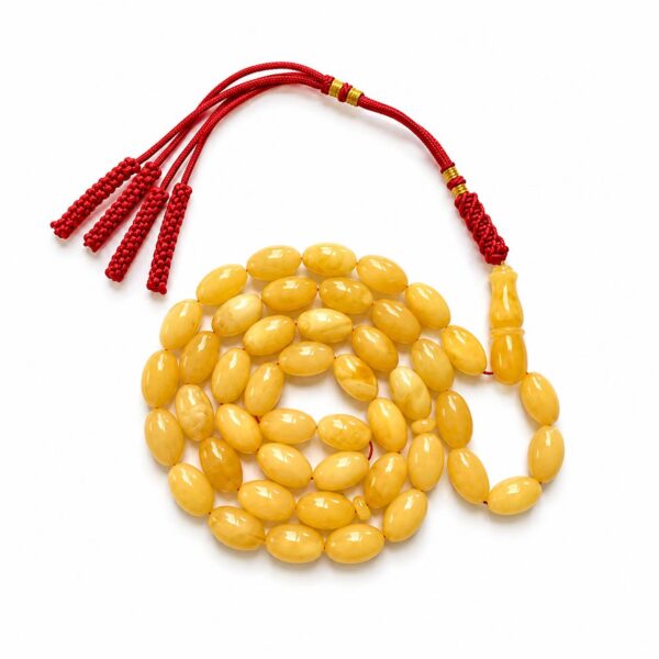 sal6a.jpeg Natural Baltic Amber Misbah 23g 45Beads 7X12mm