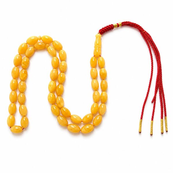 sal8.jpeg Natural Baltic Amber Misbah 32g 48Beads 9X13mm