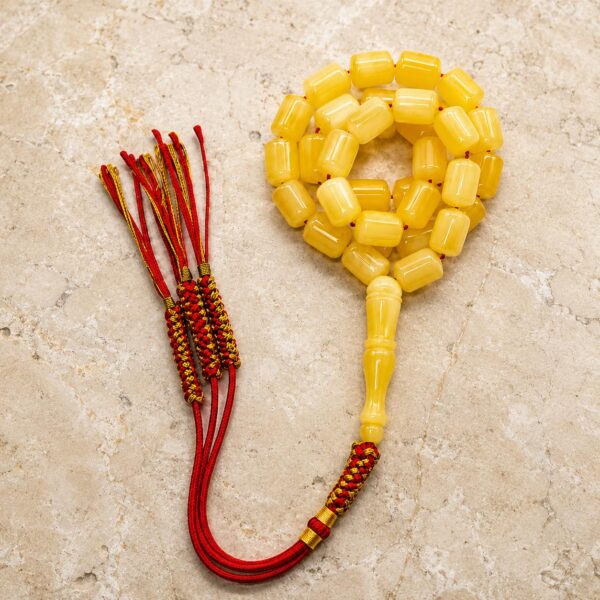 stone1.jpeg Natural Baltic Amber Misbah 26g 48 Beads 11X8mm
