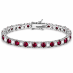 Ruby Tennis Bracelet