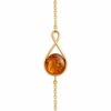 Infinity Drop Amber Bracelet